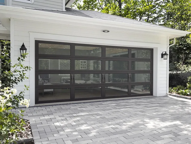 Security-Widefield Garage Door Repair design specialist presenting custom garage door options to Security-Widefield homeowner
