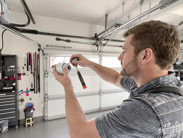 Garage door opener repair service by Security-Widefield Garage Door Repair in Security-Widefield