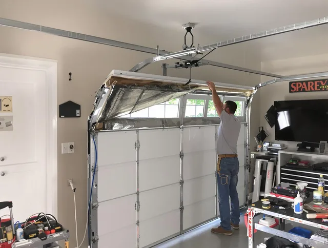Garage door section replacement by Security-Widefield Garage Door Repair in Security-Widefield