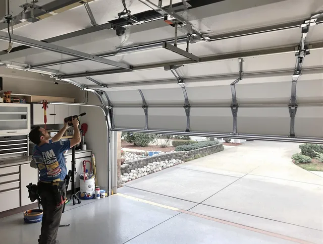 Garage door track repair service by Security-Widefield Garage Door Repair in Security-Widefield